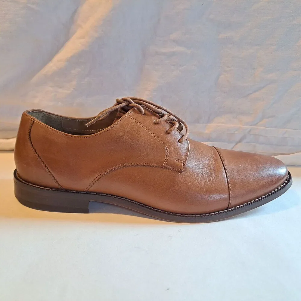 Florsheim Montinaro Leather Cap Toe Men's size 11.5D 11738 Tan Brown NEW scuffs